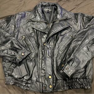 1990s vintage leather jacket